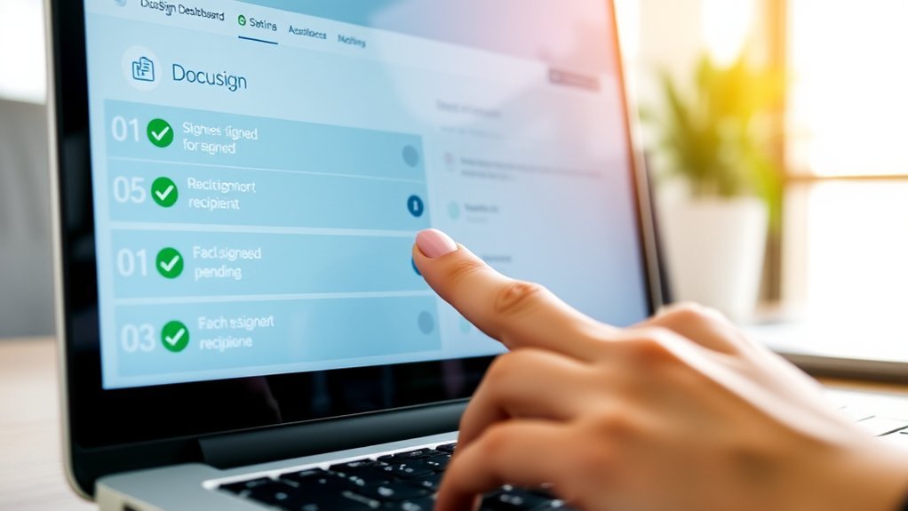 check signature statuses easily