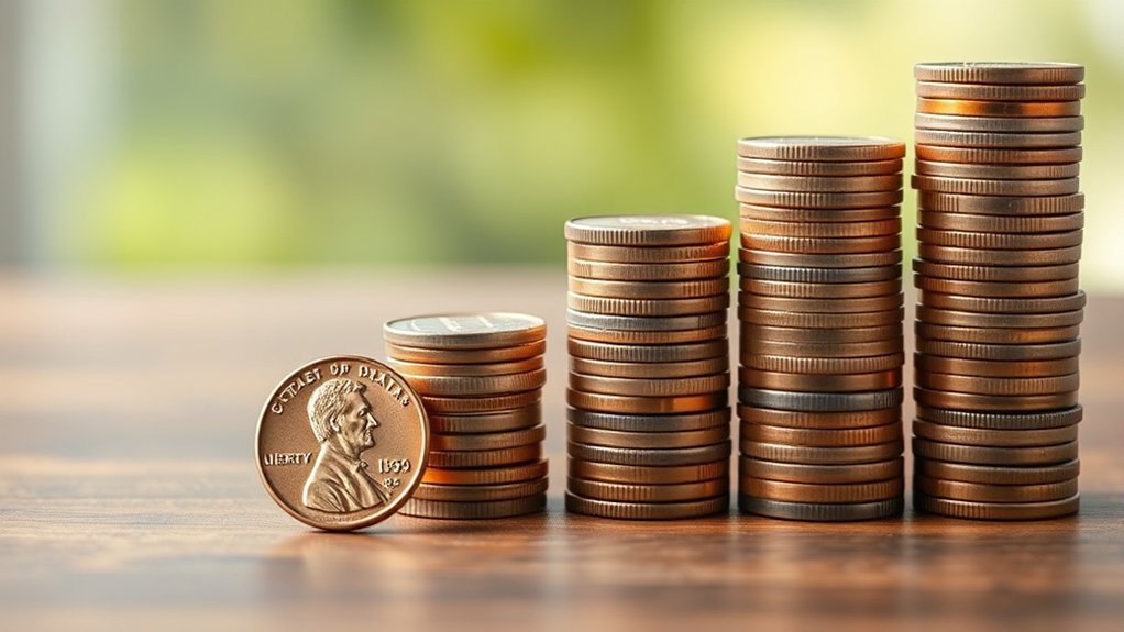 penny doubles wealth grows