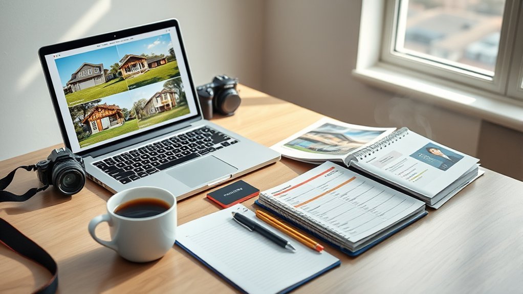 prepared marketing presentation materials
